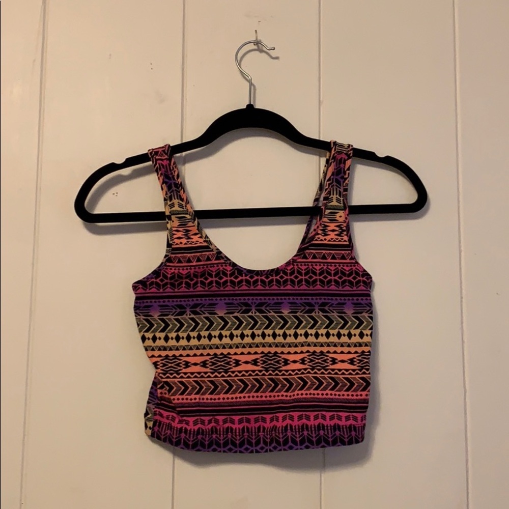 Rainbow crop top